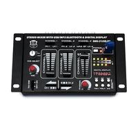 Mezclador Sono DJ BM Bmsonic BMS-21USB-BT 4 vías/7 canales, USB BLUETOOTH, Entradas: 1 PHONO/LINE, 1 PHONO/USB, 1 CD, MICROS