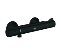 Mezclador termostático de ducha Grohe Grohtherm 800, conexiones en S, Matt Black, 1022022430