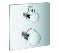 Mezclador termostático de ducha Grohe Grohtherm, para Rapido SmartBox, 1 válvula de cierre, cromo, angular, 24078000