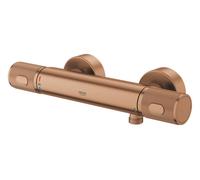Mezclador termostático de ducha Grohe Precision Feel, alcance 313mm, 34790DL0, Color: cálido atardecer cepillado