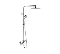 Mezclador termostático de pared KEUCO PLAN blue con ducha mural, 53926012321, Color: Cromado