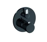 Kludi Balance grifo de bañera y ducha empotrado con termostato negro 528108775