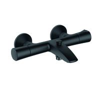 Kludi Zenta SL grifo de bañera y ducha a pared con termostato negro 351013938