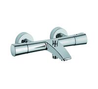 Mezclador termostático KLUDI ZENTA SL para bañera y ducha, montaje en pared, bloqueo de agua caliente, 351010538, Color: cromado