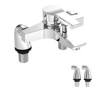 Mezclador termostático para ducha Grifo de ducha monomando for baño, mezclador agua fría y caliente, for, barra, grifos bañera, cromado G1/2