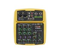Mezclador USB De 4/6 Canales, Consola De DJ, Mezclador De Audio Con Bluetooth, 48V, Phantom Power Delay, Efecto Repaeat, Consola Mezcladora De Sonido(Yellow,4 channels)