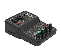 Mezclador USB Mezclador de Audio de 2 Canales USB 48V Phantom Power Consola de Mezcla de Sonido Compacta para Grabación de Música Karaoke en Casa Karaoke en Internet Mezclador de