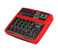 Mezclador versátil con tarjeta de sonido, funciona con adaptadores USB o AC/DC,Una Experiencia De Sonido MáS Interesante(Rot)