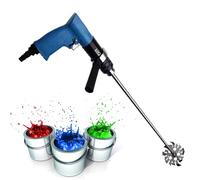 Mezclador y agitador neumático portátil, mezclador de pintura con taladro neumático, 700 RPM(Stainless steel)