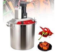 Mezcladora automática de alimentos (20L/25L/40L) Agitador salsas y máquina cocción con función temporizador, para bases sopa condimentos Hot Pot,20L