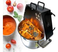 Mezcladora automática de ollas, mezcladora eléctrica comercial para ollas calientes, chile, aceite, pasta de chocolate, batidora de alimentos con doble paleta y ventilador auxiliar.