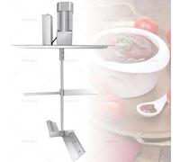 Mezcladora automática, mezcladora de mortero portátil eléctrica, batidora de alimentos eléctrica comercial, velocidad de agitación ajustable, con raspador de mezcla de 4 cuchillas, para salsas,40L