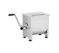 Royal Catering Máquina Mezcladora de Carne Manual Para Carnicería RC-MMA16 (Capacidad: 16 L, 4 paletas de mezclado, Fabricado en acero inoxidable y aluminio)