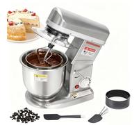 Mezcladora de Masa para Pizzería Grado Comercial 500W con Bol de Acero Inoxidable, Mezcladora Eléctrica 3 Velocidades para Preparación de Masa de Pizza y Productos de Panadería(10L)