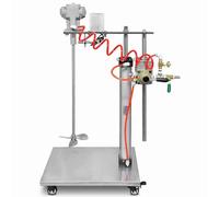 Mezcladora de pintura neumática, agitadores de aire de 5 galones con pantalla digital, elevación automática, mezcladora de recubrimientos for tinta líquida viscosa.