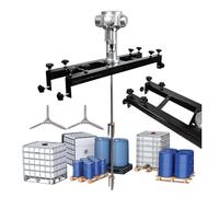 Mezcladora de pintura neumática de 1000 L, agitador de pintura de 1/2 HP, 3/4 HP y 1 HP, herramienta for mezclar pintura, tinta y recubrimientos.(Large 5 Cylinders)