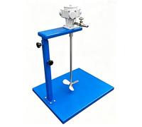 Mezcladora Neumática con Soporte, Agitador Neumático de Bandeja Plana de 25 Galones y 1/4 HP, for Líquidos de Baja Viscosidad de 60 Litros