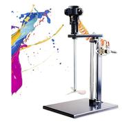 Mezcladora neumática de pintura de 5 galones, agitador de pintura automático de acero inoxidable con soporte, altura ajustable, herramienta for mezclar tinta y recubrimientos(Three Impellers)
