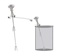 Mezcladora neumática de pintura de 50 galones, agitador neumático de 1/2 HP for tanque, con soporte, hélice plegable, for mezclar pintura.