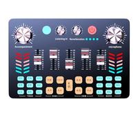 Mezcladores multifunción compatibles con Bluetooth 5.3 Interfaces de sonido de 4 canales de 48 V Phantoms Power para efectos de voz de juegos de podcast