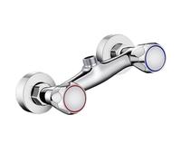 Mezcladores termostáticos de ducha de doble control, sistemas de montaje, durabilidad, zinc, aleaciones, cuerpo, regulación de agua, ahorro de agua, mezcladores de pared de ducha