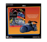 Mezco 5 Puntos - DC Comics Batman: The Animated Series - Batman & Batcycle -