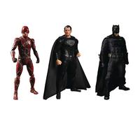 Mezco Justice League One:12 Zack Snyder's Figuras Deluxe Set de Superman, The Flash y Batman, de plástico. Fabricante