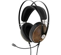 Meze Audio 99 Classics nogal + plata, con kit boom mic Compatibilidad gaming Sony Playstation, Microsoft Xbox, Nintendo, PC Micrófono integrado - Auriculares con cable, hi-fi, gaming o inalámbricos