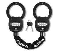 Mezelon Candado para Patineta Eléctrica, Candado Bicicleta Combinacion Código de 4 Cifras, Candado Antirrobo para Bicicleta Eléctrica, con de Restablecimiento de Contraseña