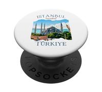 Mezquita Azul Estambul Turquía Souvenir Mezquita del Sultán Ahmed PopSockets PopGrip Adhesivo