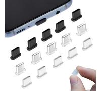 Mezrkuwr 15 tapones antipolvo USB C aplicables a iPhone 15 Pro Max, teléfono móvil USB C, protección contra el polvo, tapón antipolvo USB C