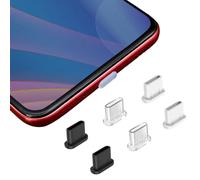 Mezrkuwr 6 tapones antipolvo USB C aplicables a iPhone 15 Pro Max, teléfono móvil USB C, protección contra el polvo, tapón antipolvo USB C