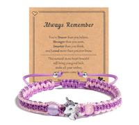 Mezrkuwr Unicornio Niños Pulseras Brazalete con cuerda trenzada ajustable pulseras para niños niñas unicornio regalos para niñas pulsera niños para los mejores amigos