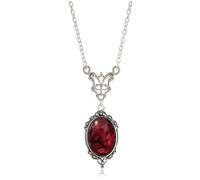 Meztole Collar de camafeo gótico para mujer, rojo sangre, morado, negro, polvo de estrellas, collar con colgante de cristal gótico vintage, collar en relieve de lágrima, joyería de Halloween