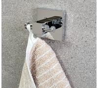 Mezzo Chrome Gancho Doble (403018) Metal Cromado Brillante