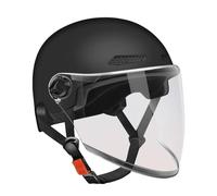 Mezzo Gatto Uomo - Casco Motociclismo Leggero | Caschi CromwellRetrò Aperto con Protezione Solare per ATV Scooter Motor Giovani Donne Adulti Bici Elettrica Motocross Corsa Esterno Guida