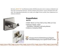 Mezzo Tec Gancho Doble Ganchos de Pared Inoxidable Doble Pared Hook Rust-Free