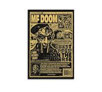 MF Doom - Pósteres artísticos antisalpicaduras, pinturas colgantes para sala de estar y dormitorio, adecuados para múltiples escenarios, sin necesidad de perforar, fácil de instalar, adecuado para