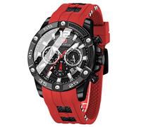 MF Mini Focus Reloj de Pulsera para Hombre con cronógrafo, Resistente al Agua, Deportivo, analógico, de Cuarzo, Correa de Silicona, Reloj de Pulsera de Moda para Hombre, Multicolor, 8.5, Clásico