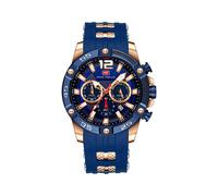 (MF0349G02) Reloj de pulsera deportivo multifuncional de cuarzo de lujo para hombre con correa de silicona.