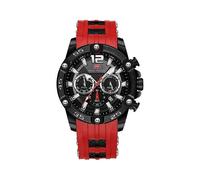 (MF0349G04) Reloj de pulsera deportivo multifuncional de cuarzo de lujo para hombre con correa de silicona.