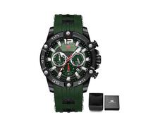 (MF0349G05B) Reloj de pulsera deportivo multifuncional de cuarzo de lujo para hombre con correa de silicona.