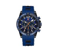 (MF0349G06) Reloj de pulsera deportivo multifuncional de cuarzo de lujo para hombre con correa de silicona.