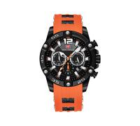 (MF0349G08) Reloj de pulsera deportivo multifuncional de cuarzo de lujo para hombre con correa de silicona.