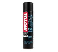 MF2563 Limpiador En Seco Motul E9 Wash & Wax Spray Moto Scooter Cross ATV 400ML