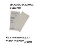 MF600 FOLLETTO EMBALAJE ORIGINAL DE 3 PAÑOS PARQUET PARA LIMPIADOR SP600 SP600S