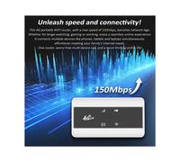 MF904 Router WiFi Móvil 4G MiFi con Punto de Acceso WiFi, Batería de 2100 MAh, Router Portátil de 150 Mbps, Compatible con Europa