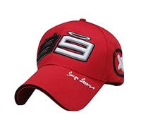 Mfacl Gorra de béisbol visor gorra deportes sombrero casual, moto gp 99 jorge lorenzo sombreros para hombres carreras de carreras algodón marca motocicleta carreras de béisbol gorras de coches sol sna