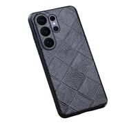 MFAOSHI Delgado Funda para Samsung Galaxy S26 Ultra/S26 +/S26, Completa Cámara Protección Cuero Verdad Carcasa Admite Carga Inalámbrica Caso,Negro,S26 Ultra