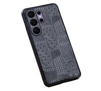 MFAOSHI Funda Cuero Verdad para Samsung Galaxy S26 Ultra/S26 +/S26, Delgado Negocios Antideslizante Carcasa con Cámara Protección Cubierta,Negro,S26